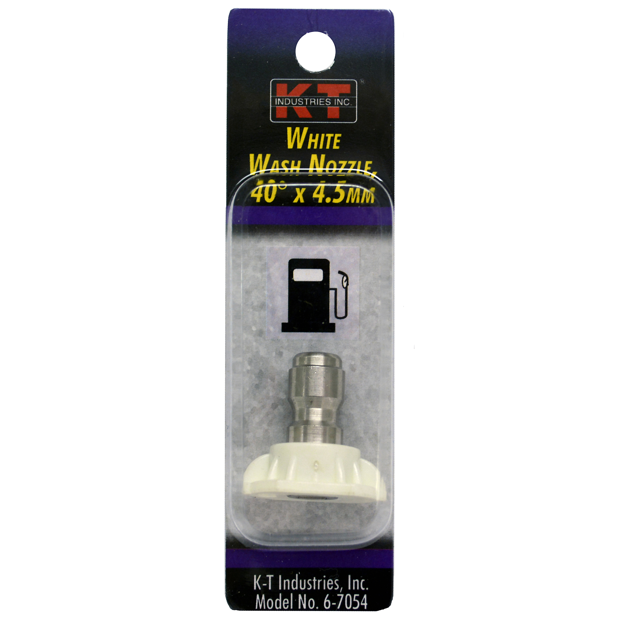 K-T Industries White Wash Nozzle — 40Â° x 4.5mm, 4,000 PSI, Quick Coupler, Model# 6-7054